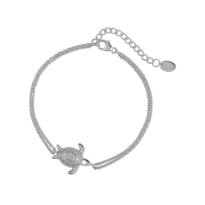 DOOSTI Damen Armband Schildkröte 925/- Silber rhodiniert