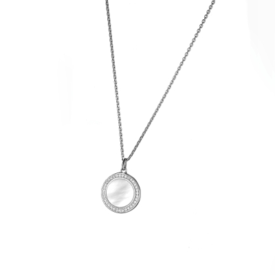 DOOSTI Damen Halskette mit Anhänger 925/- Silber rhodiniert